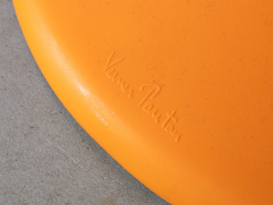Image 1 of Chaises Vitra Panton, lot de 4, coloris orange, design Verner Panton