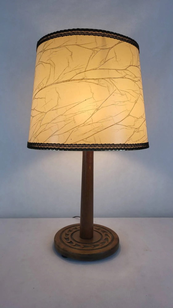 Lampada in legno anni '50 – Lampade da tavolo, Wood, Vintage (photo 6 of 6)