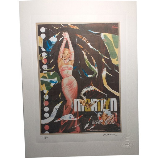 Vintage-Lithografie "Marilyn - Rock Hudson" von Domenico Mimmo Rotella, 2010