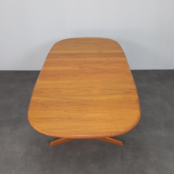 Image 1 of Tavolo da pranzo ovale allungabile di Gudme Møbelfabrik Danimarca, anni '70