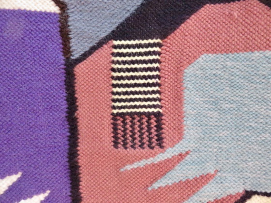 Large wool tapestry, Colombia, hand-woven, folk art, South America, 1970 – Wall decoration (photo 7 of 14)