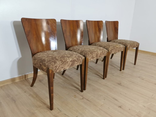Sedie da pranzo Art Déco di Jindrich Halabala