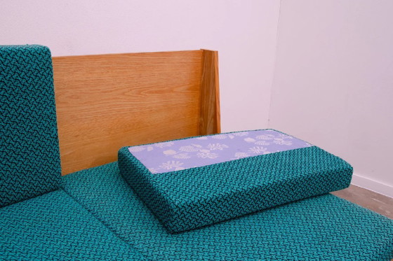 Image 1 of Divano letto pieghevole di metà secolo, prodotto da Drevotvar negli anni '70, Cecoslovacchia.