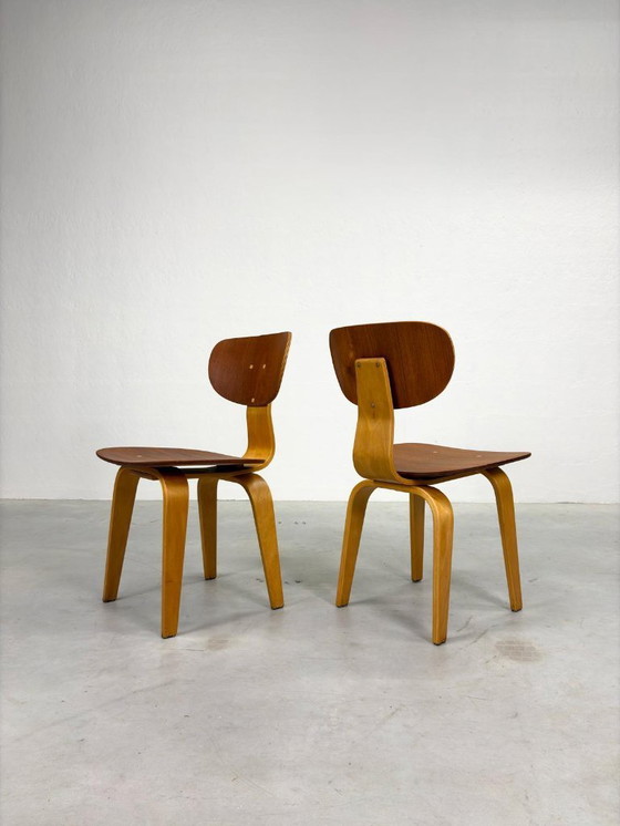 Image 1 of Set Pastoe SB02 Dining Room Chairs by Cees Braakman