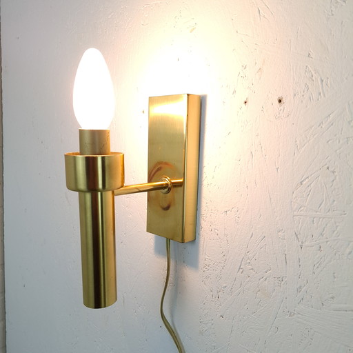 Wandleuchte aus Messing, Design der Mitte des 20. Jahrhunderts