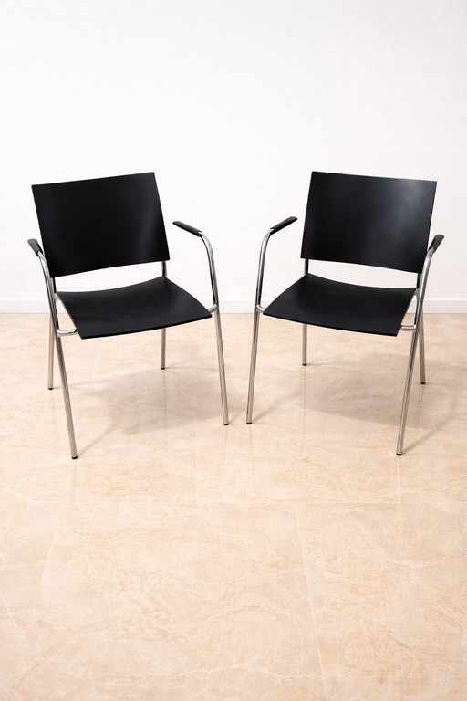 2x Lammhults Spira black ash stained