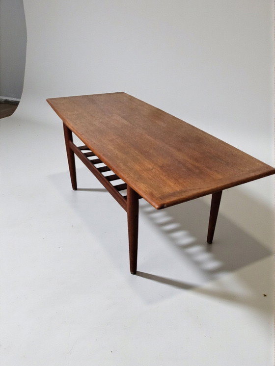 Image 1 of Mid Century Grete Jalk Teak Couchtisch Sofatisch Tisch 1960er