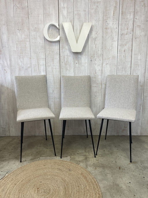 Trio De Chaises Vintage