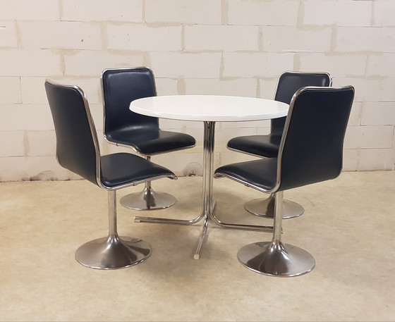 Image 1 of Sedie a tromba a tulipano Tacke dell'era spaziale degli anni '70