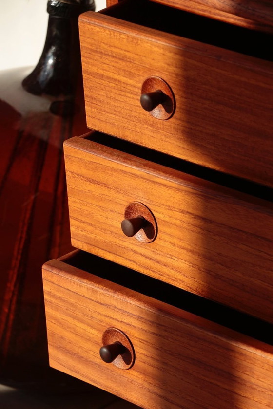 Image 1 of Vintage Scandinavische teakhouten secretaire - MSE Mobler (1960)