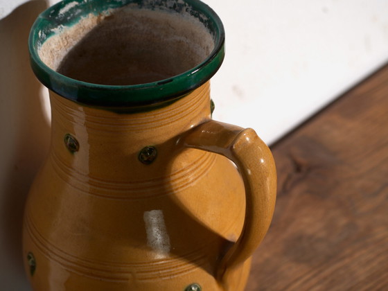 Antique folk glazed pottery pot – Central Europe, circa 1930 – Plant pot, Rustic (photo 26 of 40)