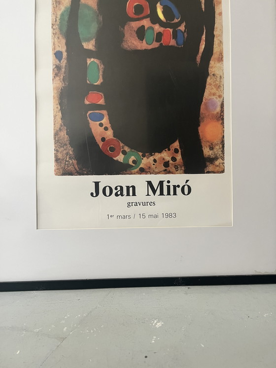 Image 1 of Original-Lithographie-Ausstellungsplakat Von Joan Miro, Paris 1983