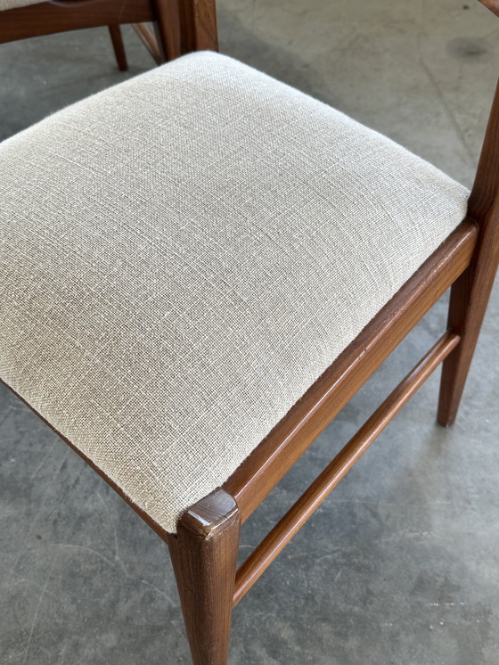 Image 1 of Set of 6 massive teak vintage chairs