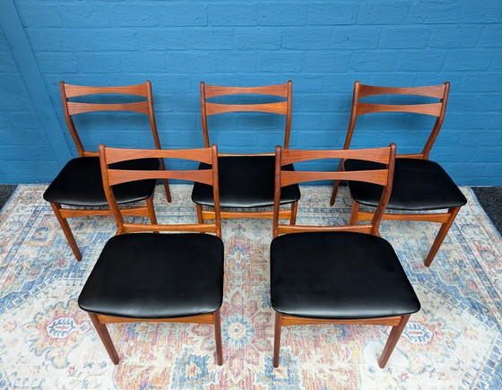 Image 1 of 5X Midcentury Chairs, Danish Design, 1960s