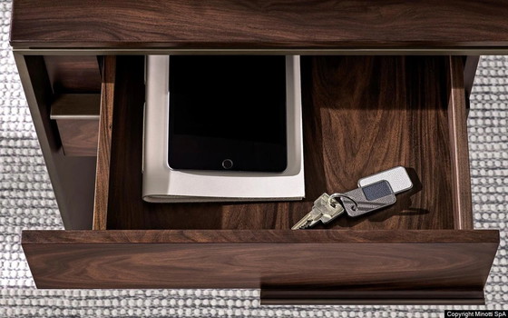 Image 1 of Minotti Linha Desk Studio Palisander Bronze Showmodel 2024