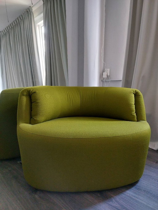 Fest Huf Armchair - Kvadrat Fabric Raf Simons Moss Green