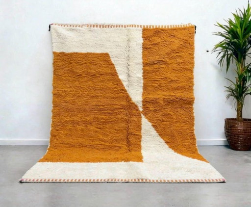 Tapis berbère marocain en laine naturelle 200 cm x 300 cm – vloerkleden en tapijten, Cotton