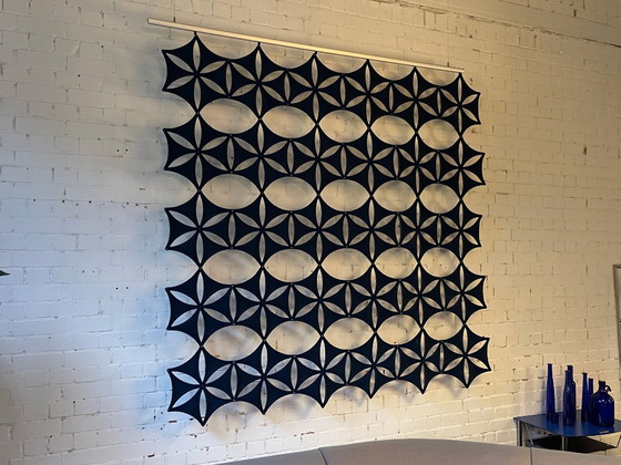 Abstracta Airflake - bleu | Stefan Borselius, Décorations murales, Textile, Modern (photo 5 sur 5)