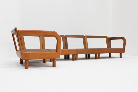 Image 1 of Vintage Deense Mid century sofa massief teak Olsen Laursen jaren 60