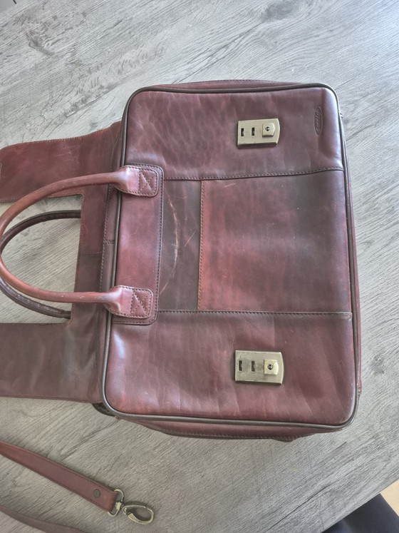 Image 1 of Sac pour ordinateur portable en cuir de perdrix