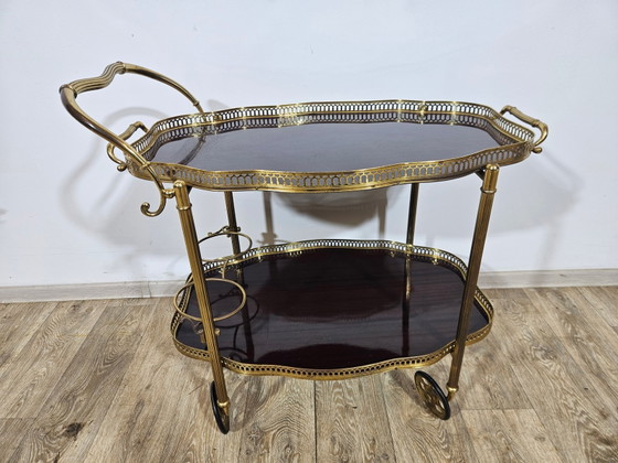 Carrello bar francese vintage di Maison Jansen, anni '60 – Carrelli bar, Brass, Hollywood Regency (photo 14 of 21)
