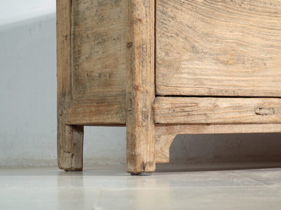 Antique sideboard in elm with two doors – China, circa 1950 – Sideboard cabinet (photo 23 of 40)