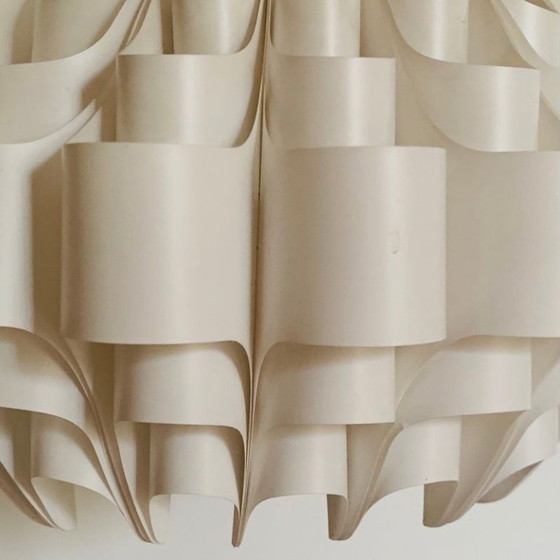 Vintage Scandinavische Space Age Hanglamp, Hanglampen, Kunststof, Wit (foto 7 van 13)