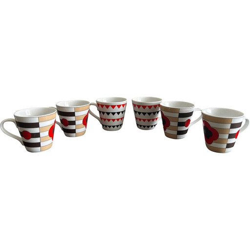 Set of 6 vintage espresso cups by Carlo Moretti