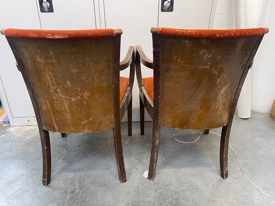 Image 1 of À restaurer : Ensemble de 6 chaises originales DE Coene Frères (RUBENS)