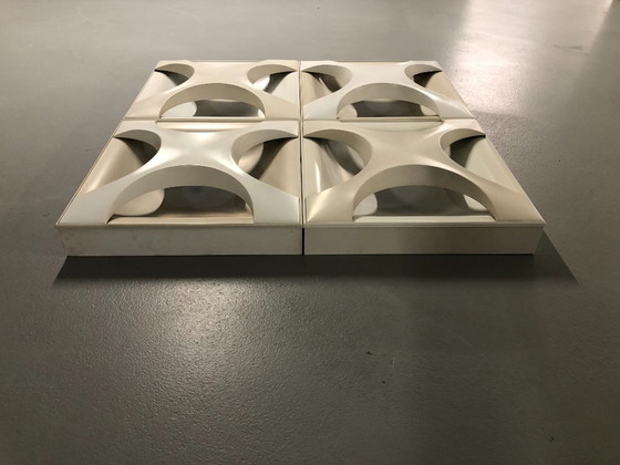 Image 1 of 4x Lampade da parete Staff Leuchten Rolf Krüger modello Oyster