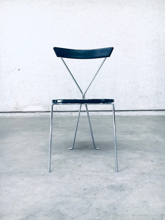 Image 1 of Midcentury Modern Slender Design Chair, Italy 1970's