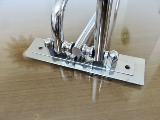 Chromed brass art deco napkin holder 30s 40s, France