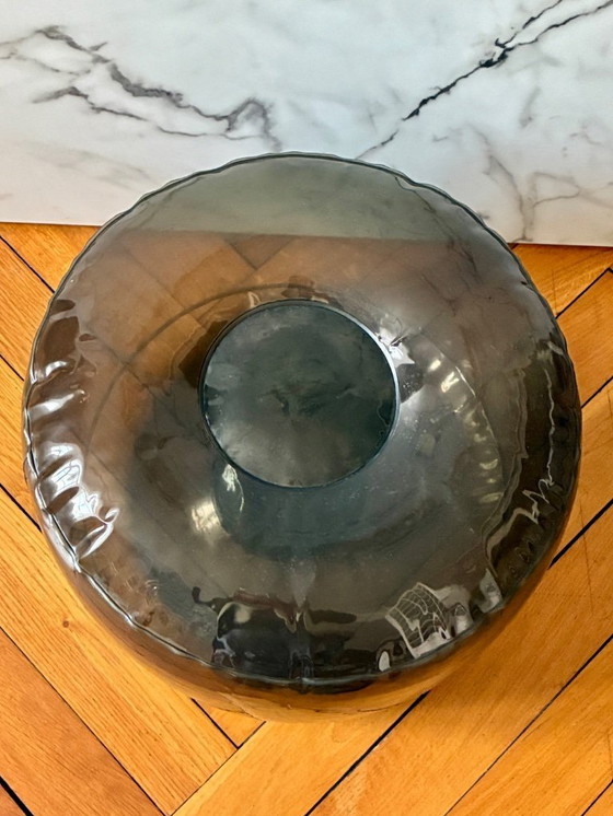 Image 1 of Vintage doorschijnende opblaasbare poef