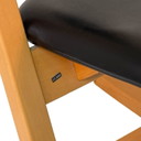 Peter Opsvik - Stokke - Pendel - Ergonomisch geformter Schaukelstuhl - Schwarze Lederpolsterung und Holzrahmen