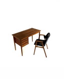 Vintage teak Danish desk, 1960s