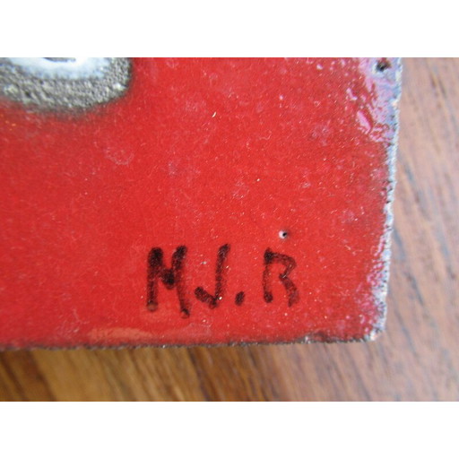 Vintage Lavasteintablett von MJR