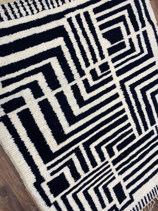 Marokkanischer Teppich, handwerklich, en laine, 250 x 200 cm