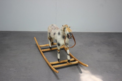 Cheval à bascule Mid Century, années 1960, Tchécoslovaquie