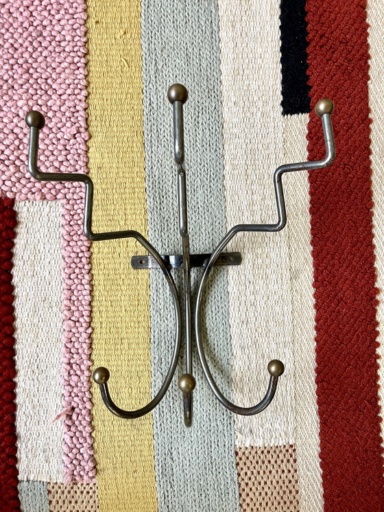 Image 1 of porte-manteau en métal de style moderne du milieu du siècle