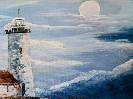 Image 1 of M.WILSON - Lighthouse - Artist's painting