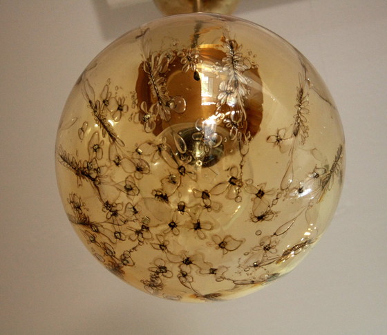 Image 1 of Hängeleuchte von La Murrina mit Markenzeichen, Italien 70er Jahre