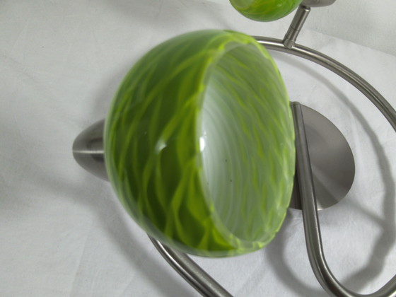 Image 1 of Vintage massive ceiling lamp with 3 spotlights + 1 separate spotlight