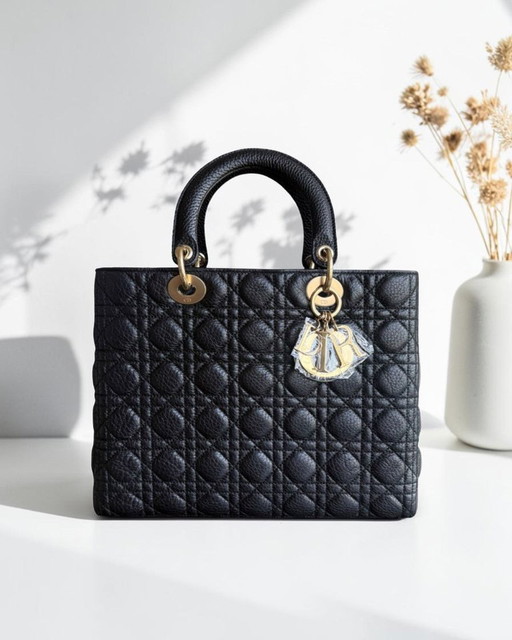 *PATTA, CAVIALE* DONNA GRANDE PATTA CAVIALE CANNAGE NERO GHW SENZA CINTURINO