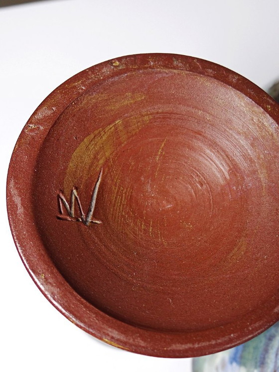 Image 1 of Set of 5 glazed ceramic mazagrans, 1960s-1980s
