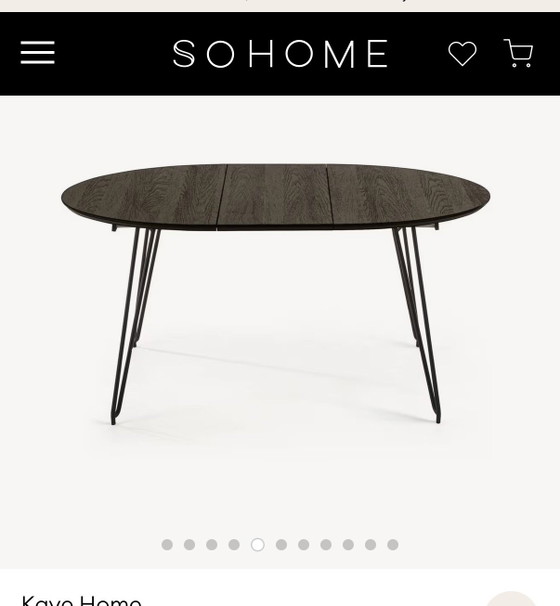 Kave Home Extendable Round Dining Table Milan – Wood (photo 4 of 7)
