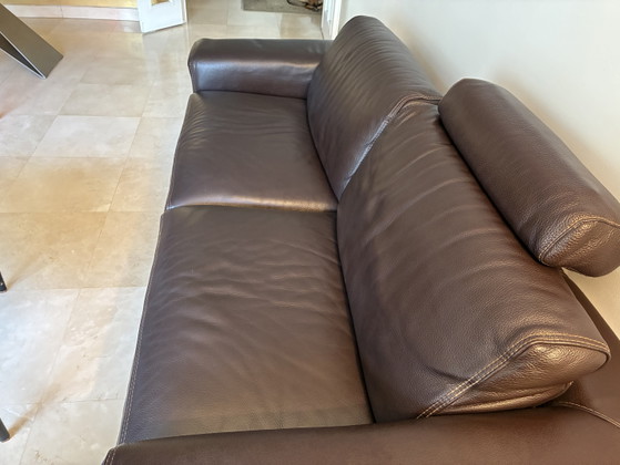 Image 1 of Roche Bobois 3-zits leren bank