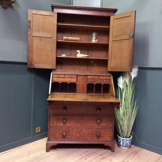 Image 1 of Engelse Top secretaire ca. 1770