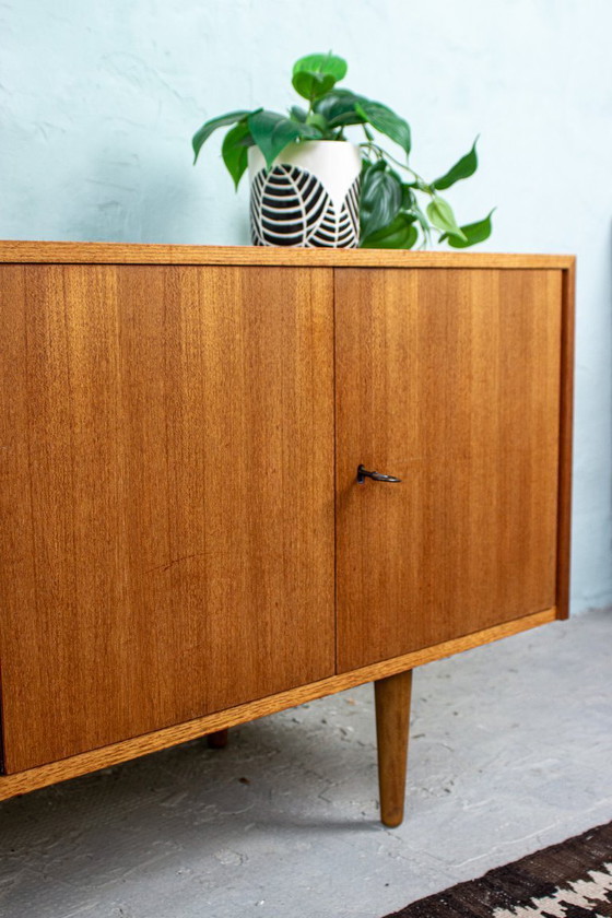 Image 1 of Vintage teak sideboard, chest of drawers, lowboard, Danish 1960s