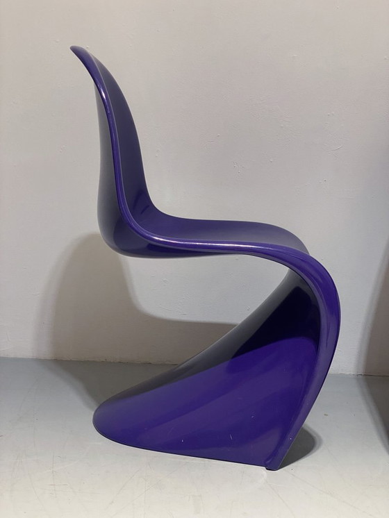 Image 1 of Panton Chair 1a serie in viola di Verner Panton per Bayer/Fehlbaum (1960)