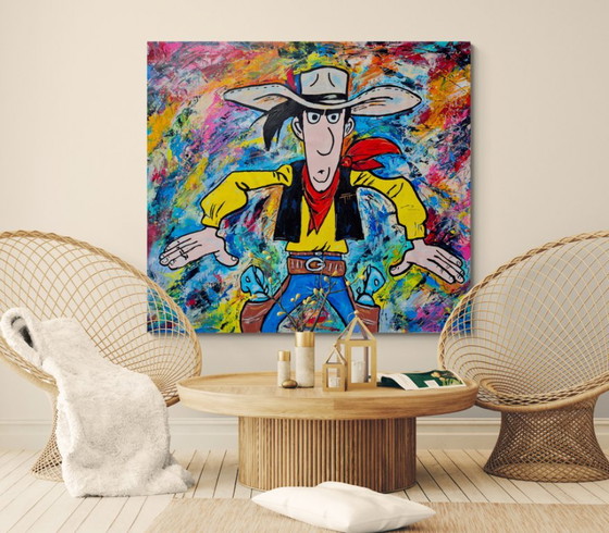 Lucky Luke vs Color Storm – Paintings & Drawings, Canvas (photo 3 of 16)
